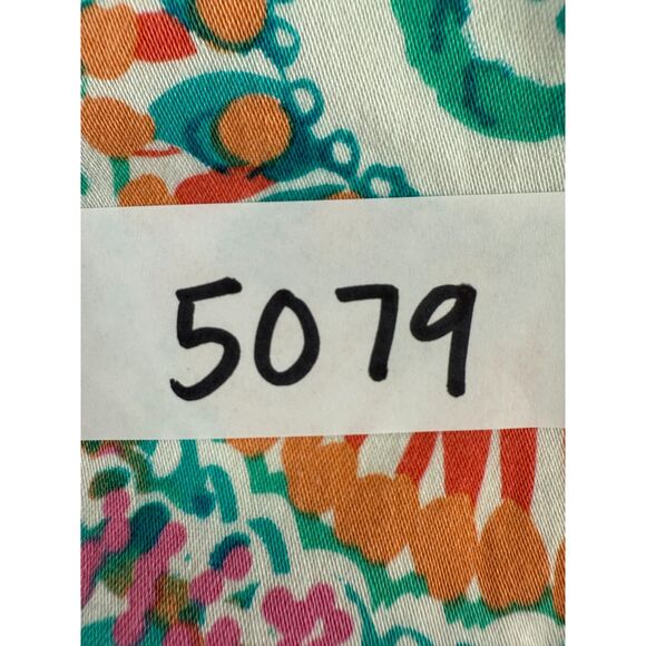 Susan Graver Women's Capri Pants Multicolor Paisley Print Cotton Spandex Size 6 - Picture 9 of 9